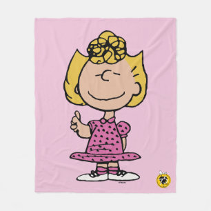 Peanuts Sally Super Lächeln Fleecedecke