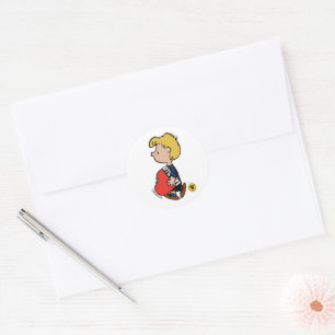 Peanuts Schroeders Reiseklavier Runder Aufkleber