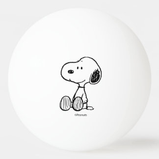 PEANUTS | Snoopie auf Schwarz-weißen Comicen Tischtennisball