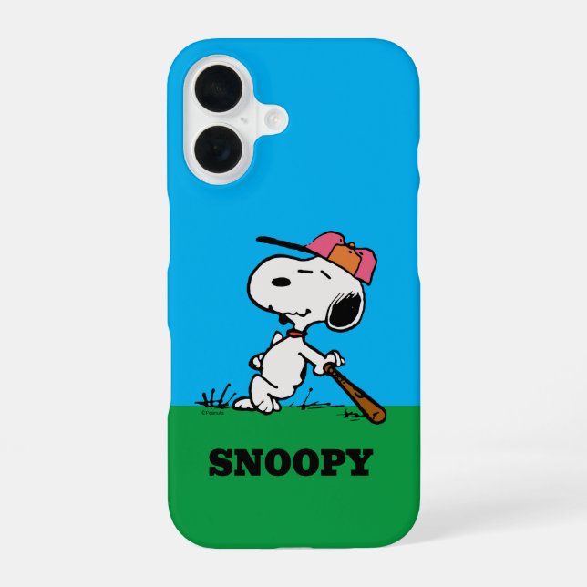 Peanuts | Snoopy am Schlagmal iPhone 16 Hülle (Rückseite)