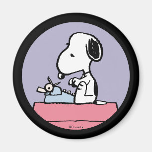 Peanuts   Snoopy an der Schreibmaschine Magnet