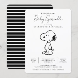 Peanuts Snoopy - Baby Sprinkle Einladung