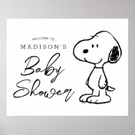 Peanuts Snoopy | Babydusche Poster