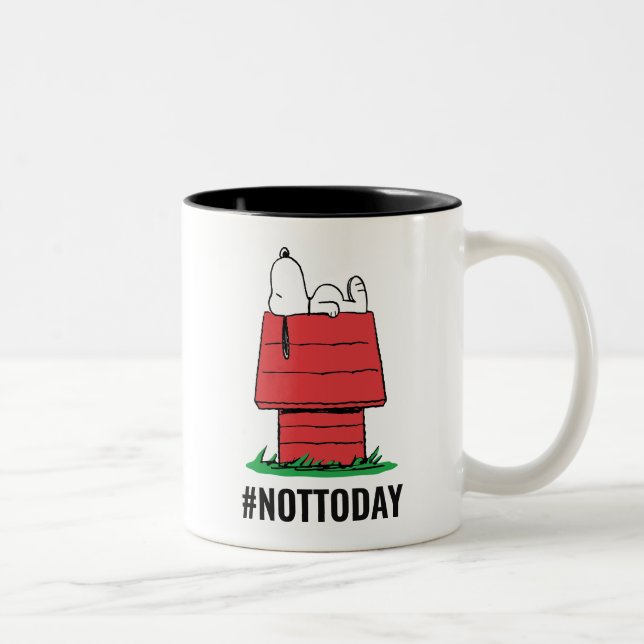 Peanuts | Snoopy beim Nickerchen Zweifarbige Tasse (Rechts)