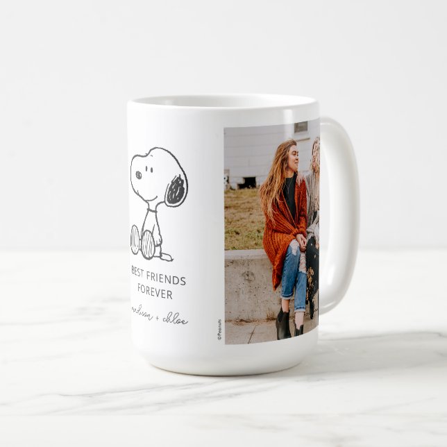 PEANUTS | Snoopy - Beste Freunde je - Foto Kaffeetasse (VorderseiteRechts)