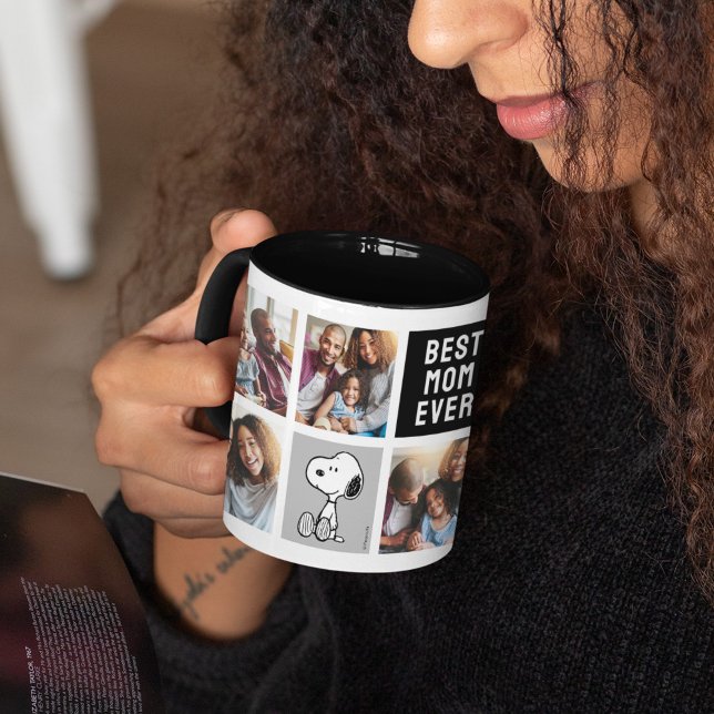 PEANUTS | Snoopy - Beste Mama FotoCollage Tasse (Person holding mug)