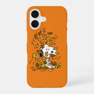 Peanuts Snoopy Blätterhaufen iPhone 16 Hülle
