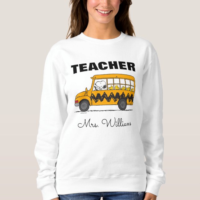 Peanuts | Snoopy Bus Driver Teacher Sweatshirt (Vorderseite)