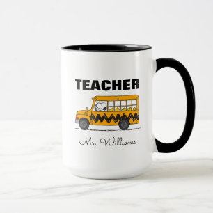 Peanuts   Snoopy Bus Driver Teacher Tasse