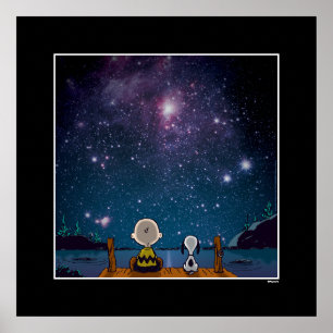 Peanuts   Snoopy & Charlie Brown Sternbeobachtung Poster