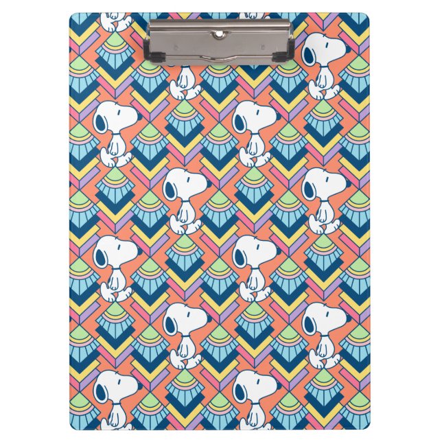 Peanuts | Snoopy Deco Dreams Muster Klemmbrett (Vorderseite)