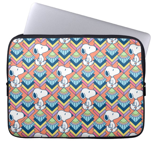 Peanuts | Snoopy Deco Dreams Muster Laptopschutzhülle (Vorderseite)