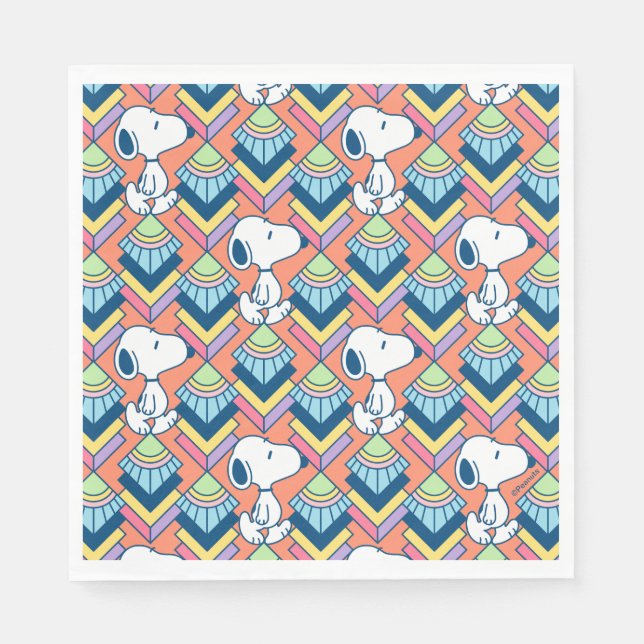Peanuts | Snoopy Deco Dreams Muster Serviette (Vorderseite)