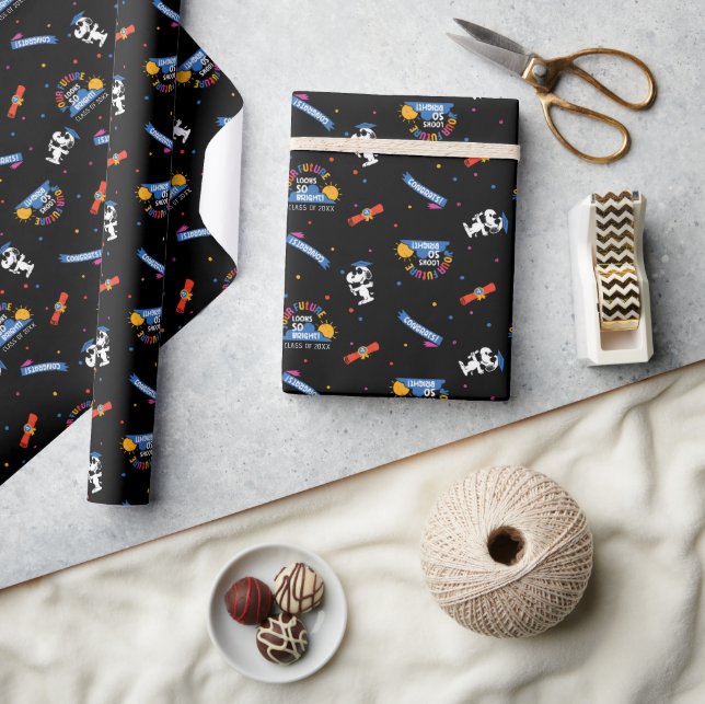 Peanuts Snoopy Deine Zukunft sieht hell aus Abschl Geschenkpapier (Kunsthandwerk)