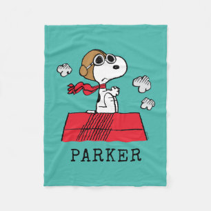 Peanuts Snoopy der fliegende Ass Fleecedecke