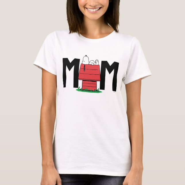 Peanuts Snoopy Dog House | Ich bin die Mama T-Shirt (Vorderseite)