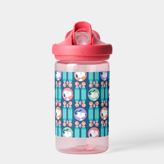 Peanuts | Snoopy Dunkelblau Deco Dreams Muster Trinkflasche (Vorne)