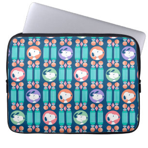 Peanuts   Snoopy dunkelblaues Deco Dreams Muster Laptopschutzhülle