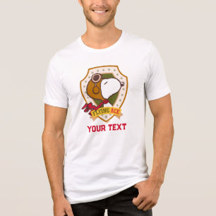 Peanuts Snoopy Flying Ace Abzeichen Tri-Blend Shirt