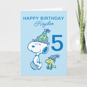 PEANUTS   Snoopy Happy Birthday Karte