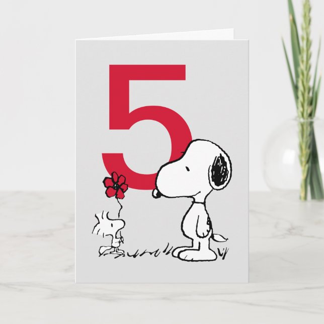 PEANUTS | Snoopy Happy Birthday Karte (Vorderseite)