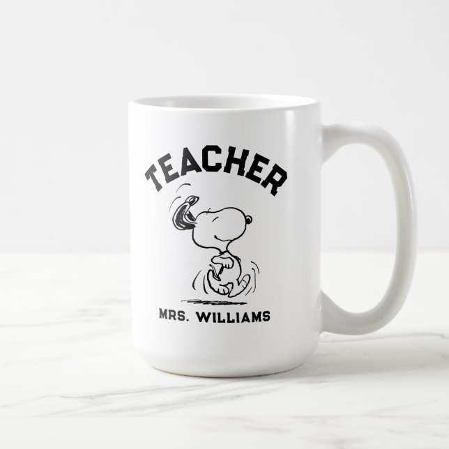 Peanuts | Snoopy Happy Dance Teacher Kaffeetasse (Rechts)