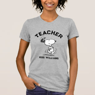 Peanuts   Snoopy Happy Dance Teacher T-Shirt