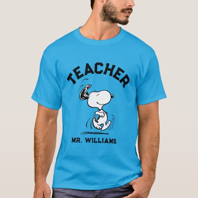 Peanuts | Snoopy Happy Dance Teacher T-Shirt (Vorderseite)