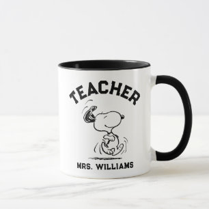 Peanuts   Snoopy Happy Dance Teacher Tasse