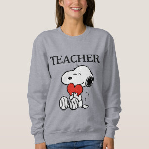 Peanuts Snoopy Heart Hug Teacher Sweatshirt