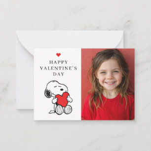 Peanuts Snoopy Herz Foto Valentinstag Mitteilungskarte