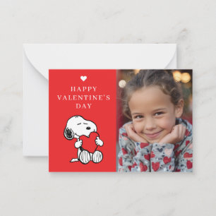 Peanuts Snoopy Herz Foto Valentinstag Mitteilungskarte