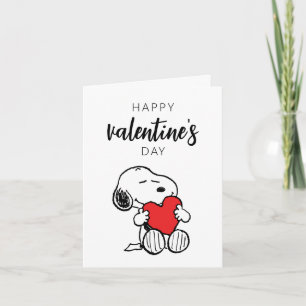 Peanuts Snoopy Herz Umarmung Karte