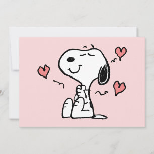 Peanuts   Snoopy Herzen Karte