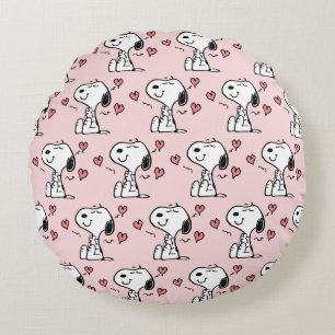 Peanuts Snoopy Herzen Rundes Kissen