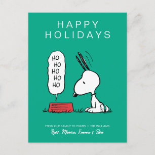 Peanuts   Snoopy Ho Ho Ho Futterschüssel Feiertagspostkarte