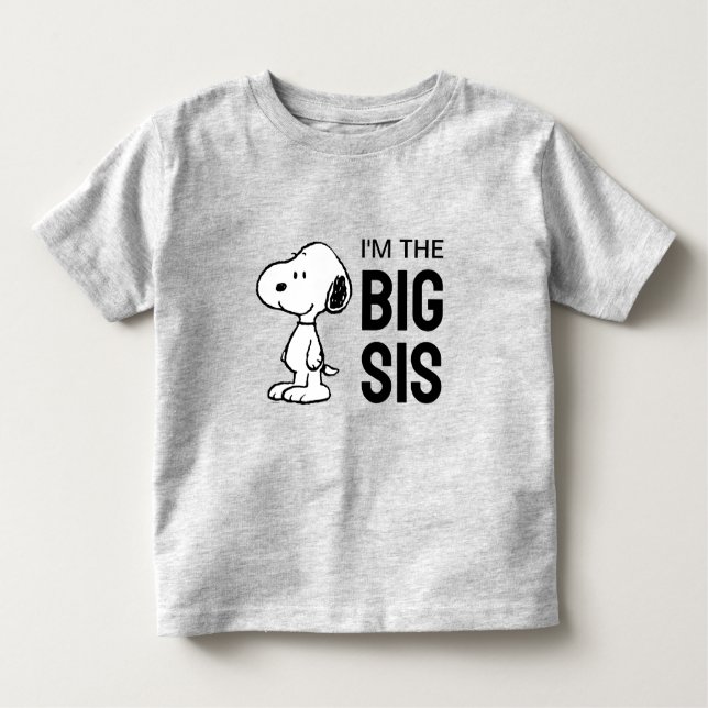 Peanuts Snoopy | Ich bin die große Schwester Kleinkind T-shirt (Vorderseite)