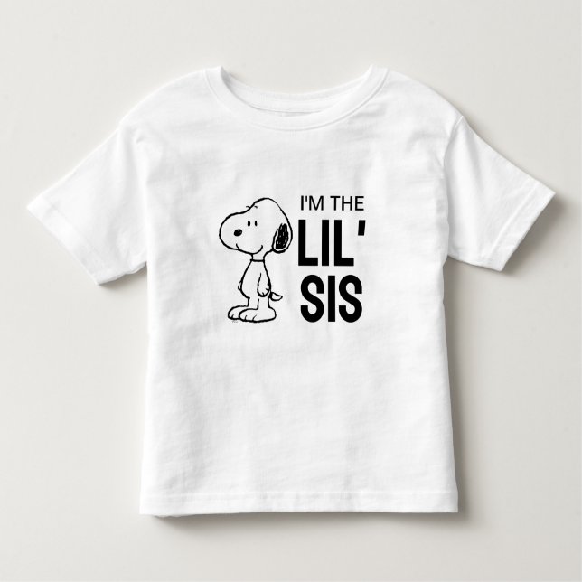 Peanuts Snoopy | Ich bin die kleine Schwester Kleinkind T-shirt (Vorderseite)