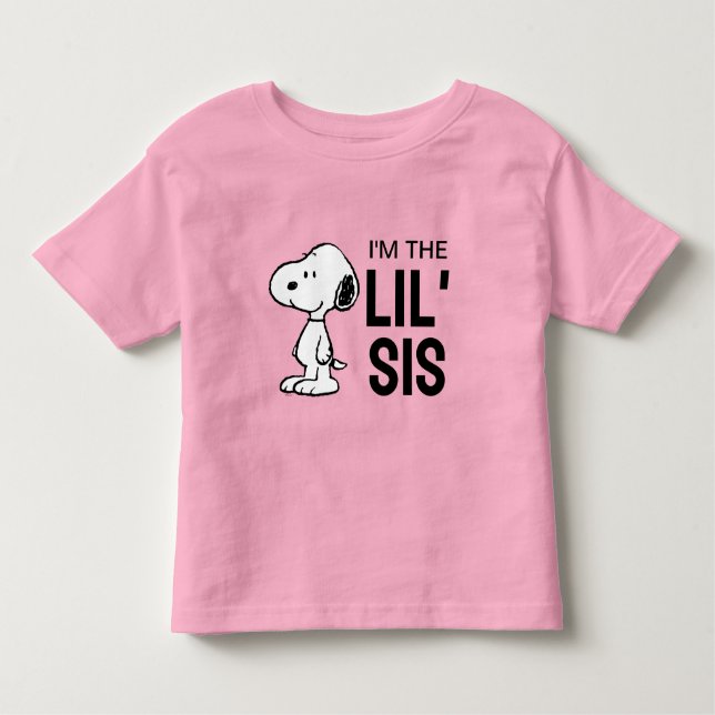 Peanuts Snoopy | Ich bin die kleine Schwester Kleinkind T-shirt (Vorderseite)