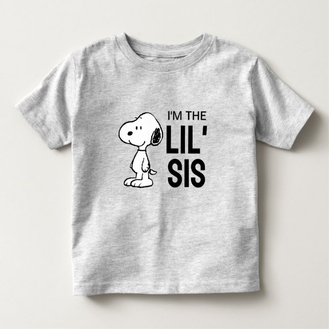 Peanuts Snoopy | Ich bin die kleine Schwester Kleinkind T-shirt (Vorderseite)