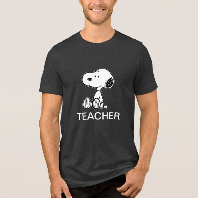 PEANUTS | Snoopy Lehrer Tri-Blend Shirt (Vorderseite)