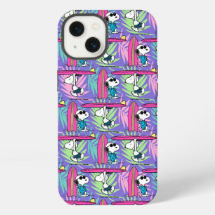 Peanuts Snoopy Lila Surf-Muster iPhone 13 Hülle