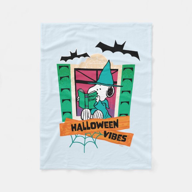 Peanuts Snoopy Magische Tränke Halloween Fleecedecke (Vorderseite)