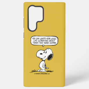 Peanuts   Snoopy Man kann nicht sein ganzes Leben  Samsung Galaxy Hülle