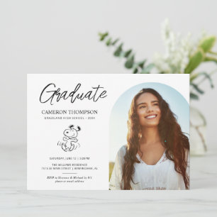 Peanuts Snoopy   Partei für den Schulabschluss Einladung