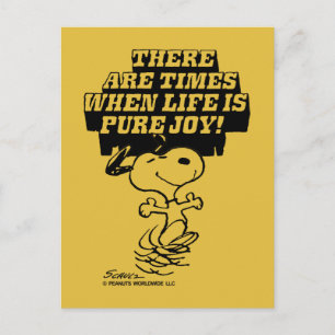 Peanuts Snoopy Pure Freude Postkarte