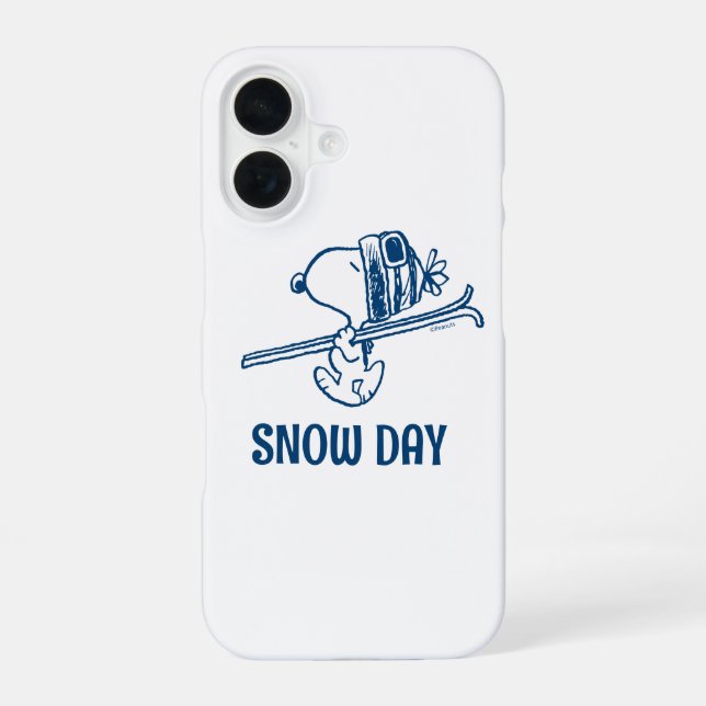 Peanuts | Snoopy Skiurlaub iPhone 16 Hülle (Rückseite)