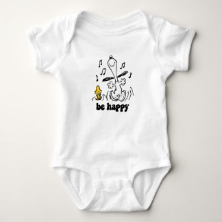 Peanuts Snoopy und Woodstock's Be Happy Dance Baby Strampler