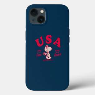 Peanuts Snoopy USA Land of the Free iPhone 13 Hülle