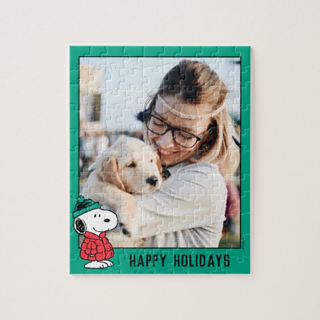 Peanuts | Snoopy Winter Coat | Add Your Message Puzzle (Vertikal)